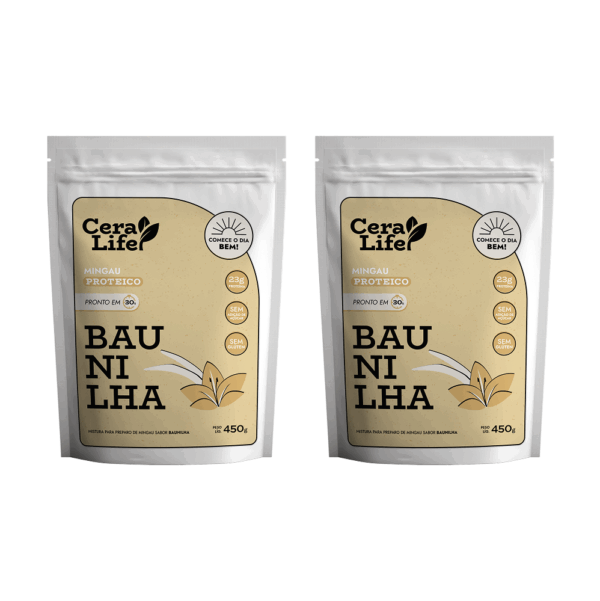Combo 2 Mingau Proteico Ceralife Sabor Baunilha 450g